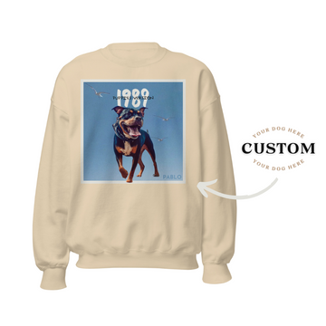 Your Dog Here | Custom Puppy Era Crewneck Sweatshirt | Dog Owner Gift