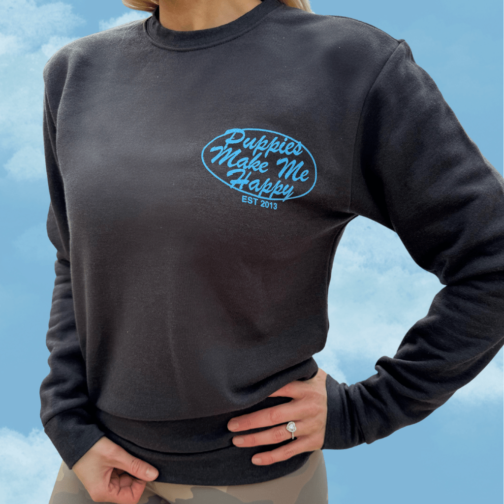 Pet All The Dogs 2.0 | Uni - Sex Crewneck Sweatshirt - Puppies Make Me Happy