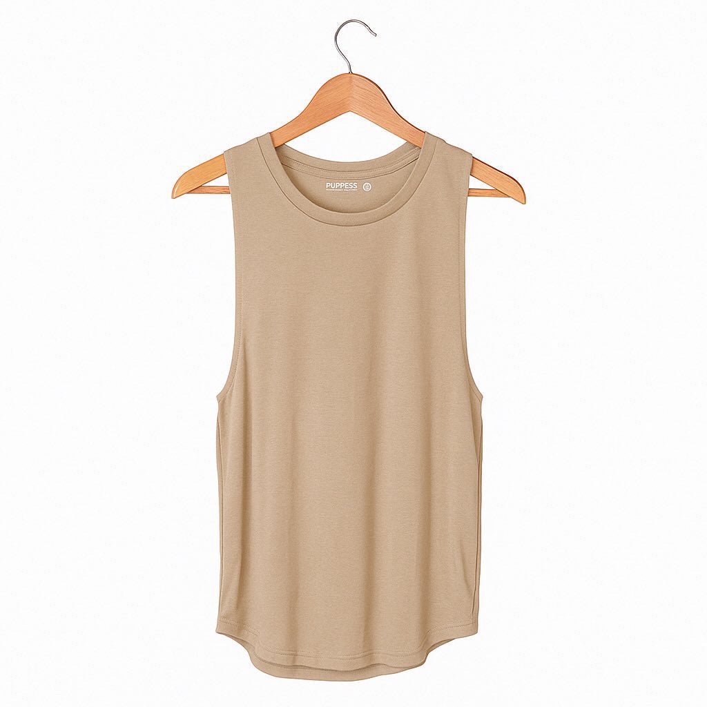 Women's Sleeveless Tank | Blank Puppies Basics | Made in the USA - Puppies Make Me Happy