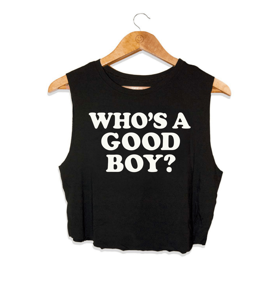 Who's a Good Boy? | Puppies Soft Crop Tank - Puppies Make Me Happy