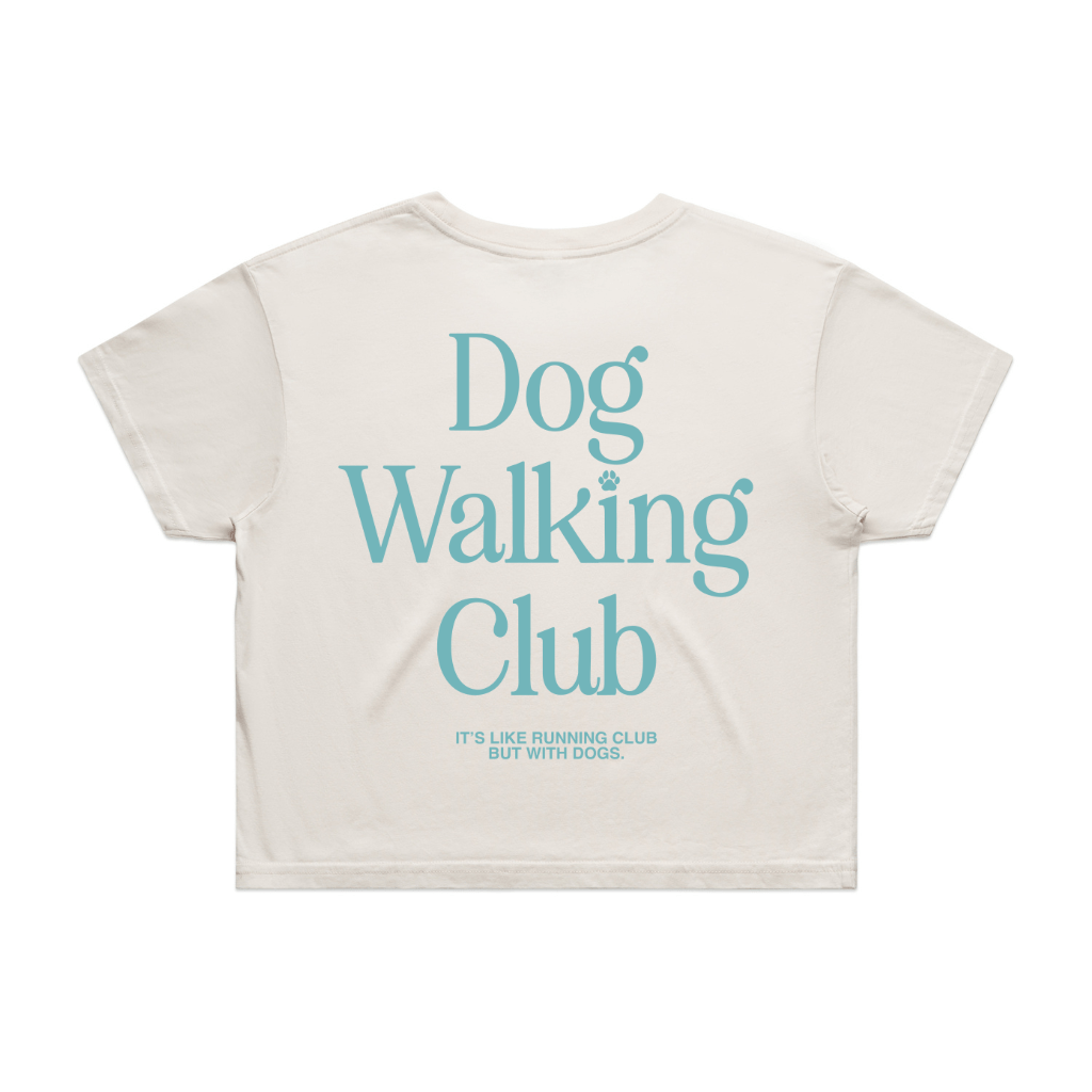 Dog Walking Club Crop Top | Gift for Dog Lovers & Pup Owners - Puppies Make Me Happy