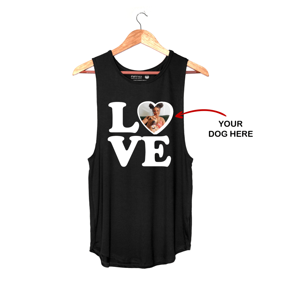 Your Dog Here - Big Love - Women's Sleeveless - Puppies Make Me Happy