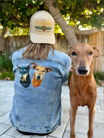 Your Dog Here | Custom Your Dog's Face | Uni-Sex Denim Jean Jacket