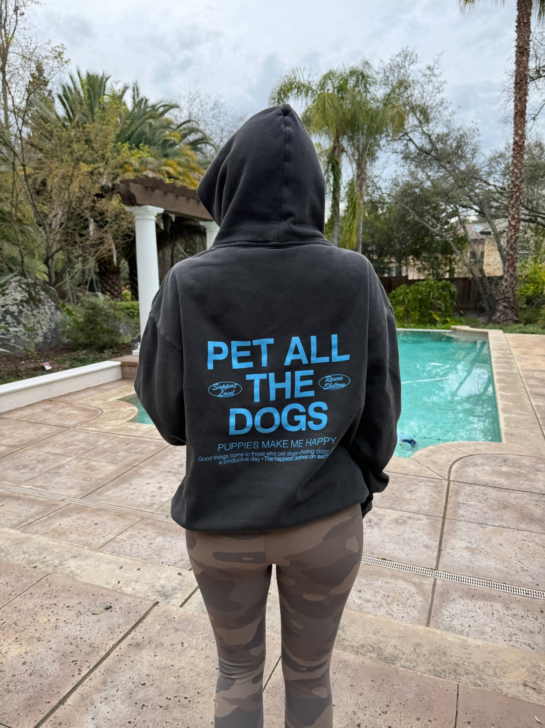 Pet All The Dogs Hoodie | Present for Dog Lovers & Dog Owners - Puppies Make Me Happy
