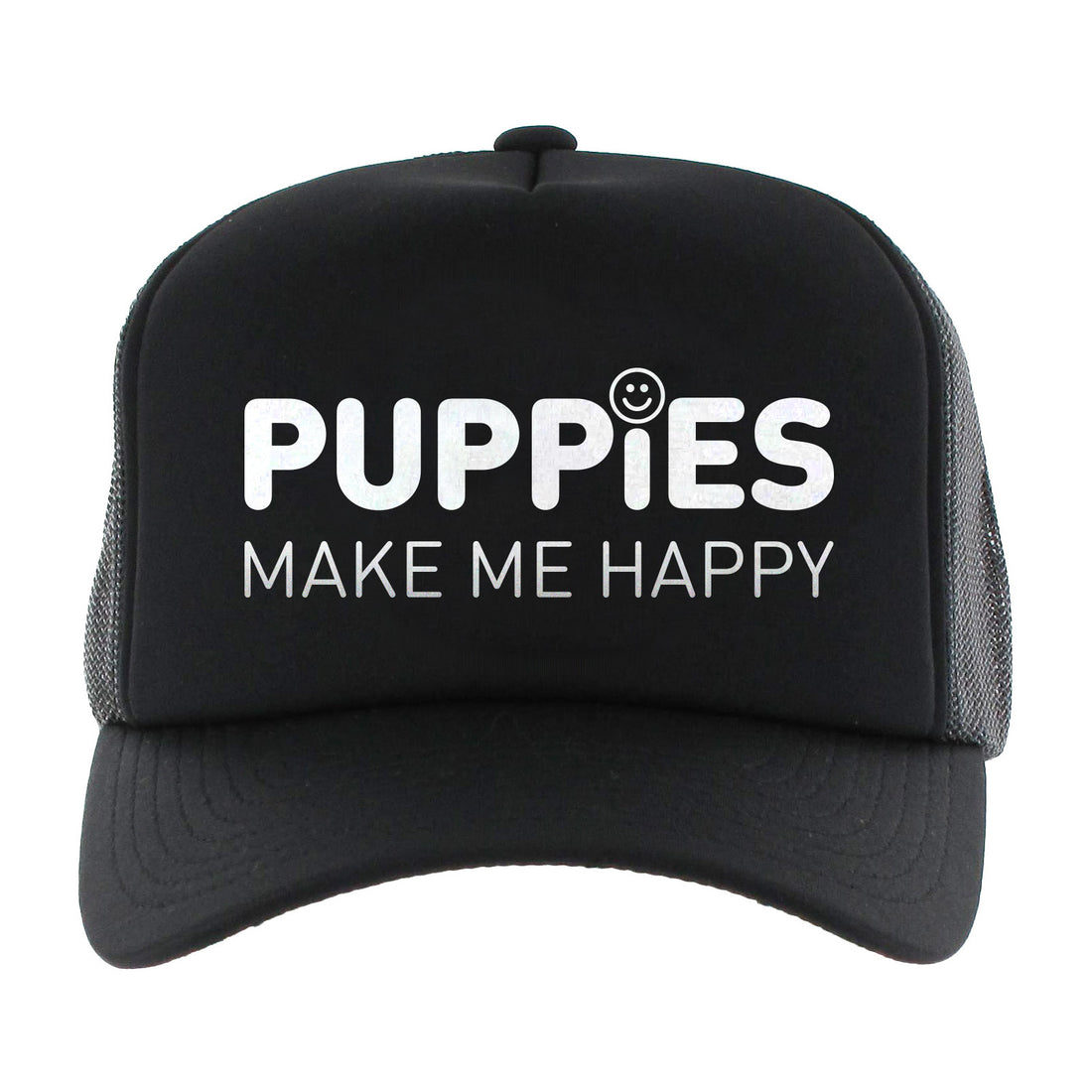 Company Cap | Anniversary Trucker - Puppies Make Me Happy