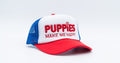 Red White & Blue Puppies | Trucker Hat - Puppies Make Me Happy