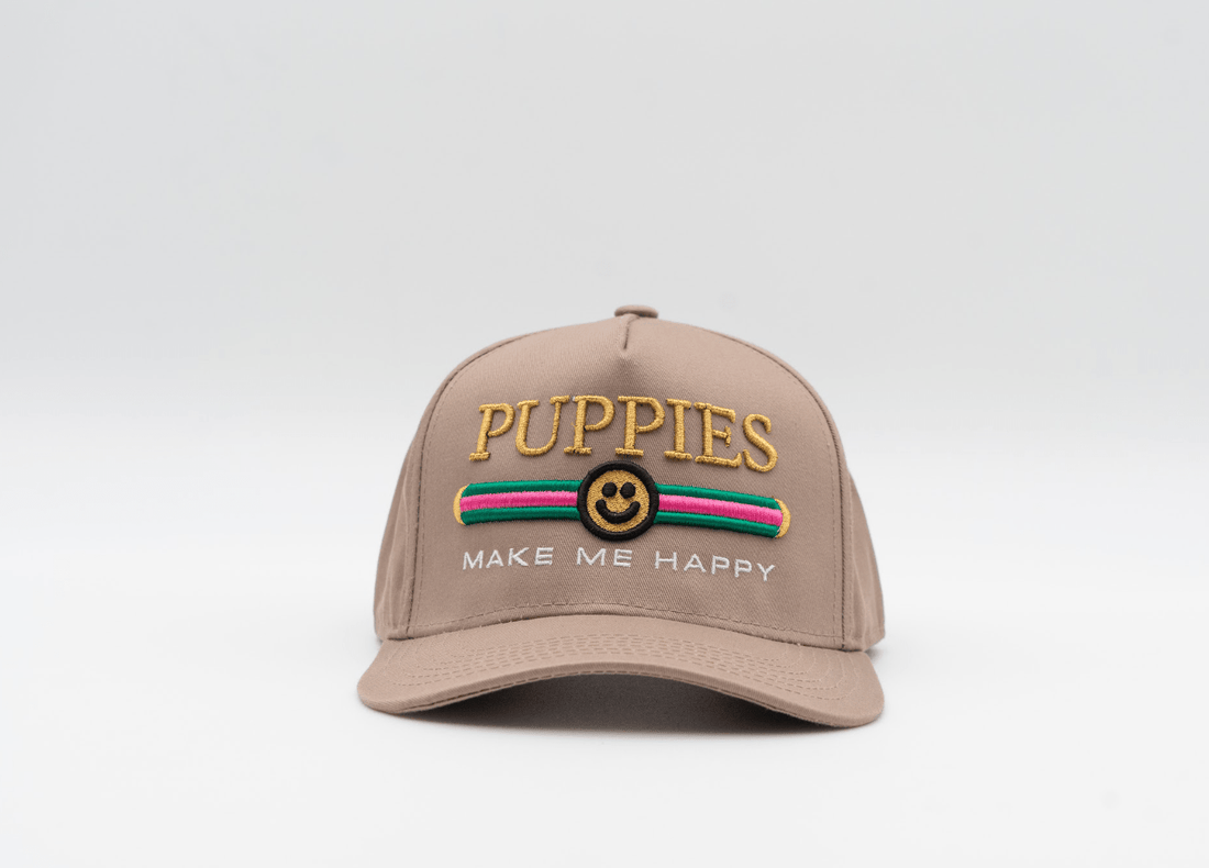 Pink Pup Lux | 5 Panel Hat | - Puppies Make Me Happy