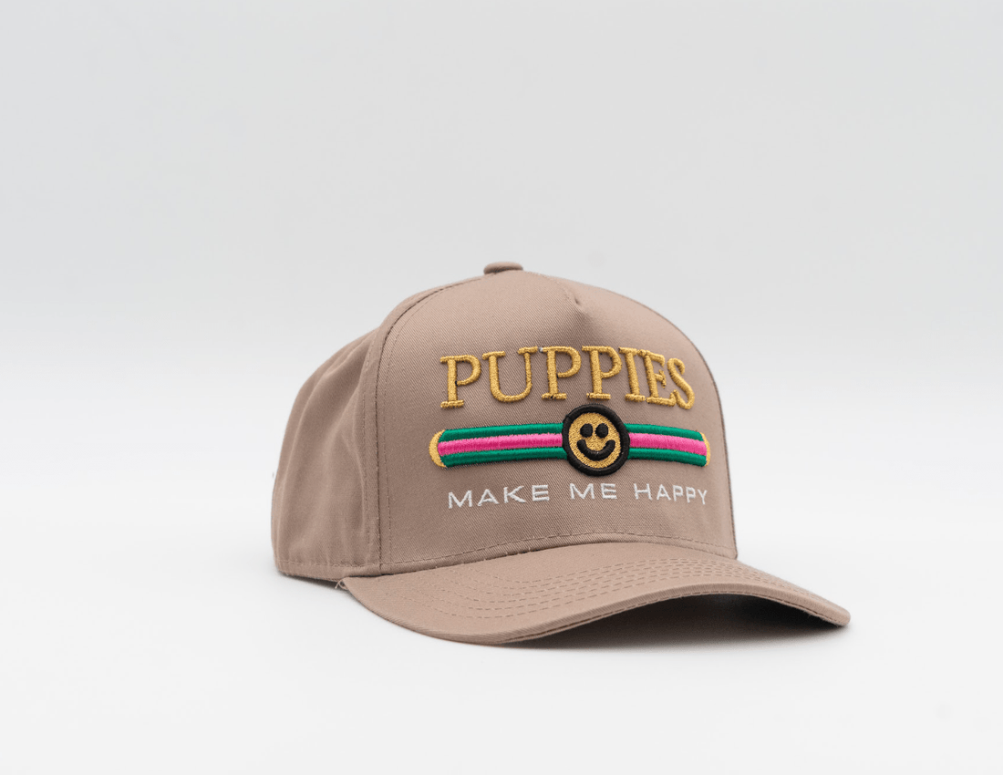 Pink Pup Lux | 5 Panel Hat | - Puppies Make Me Happy