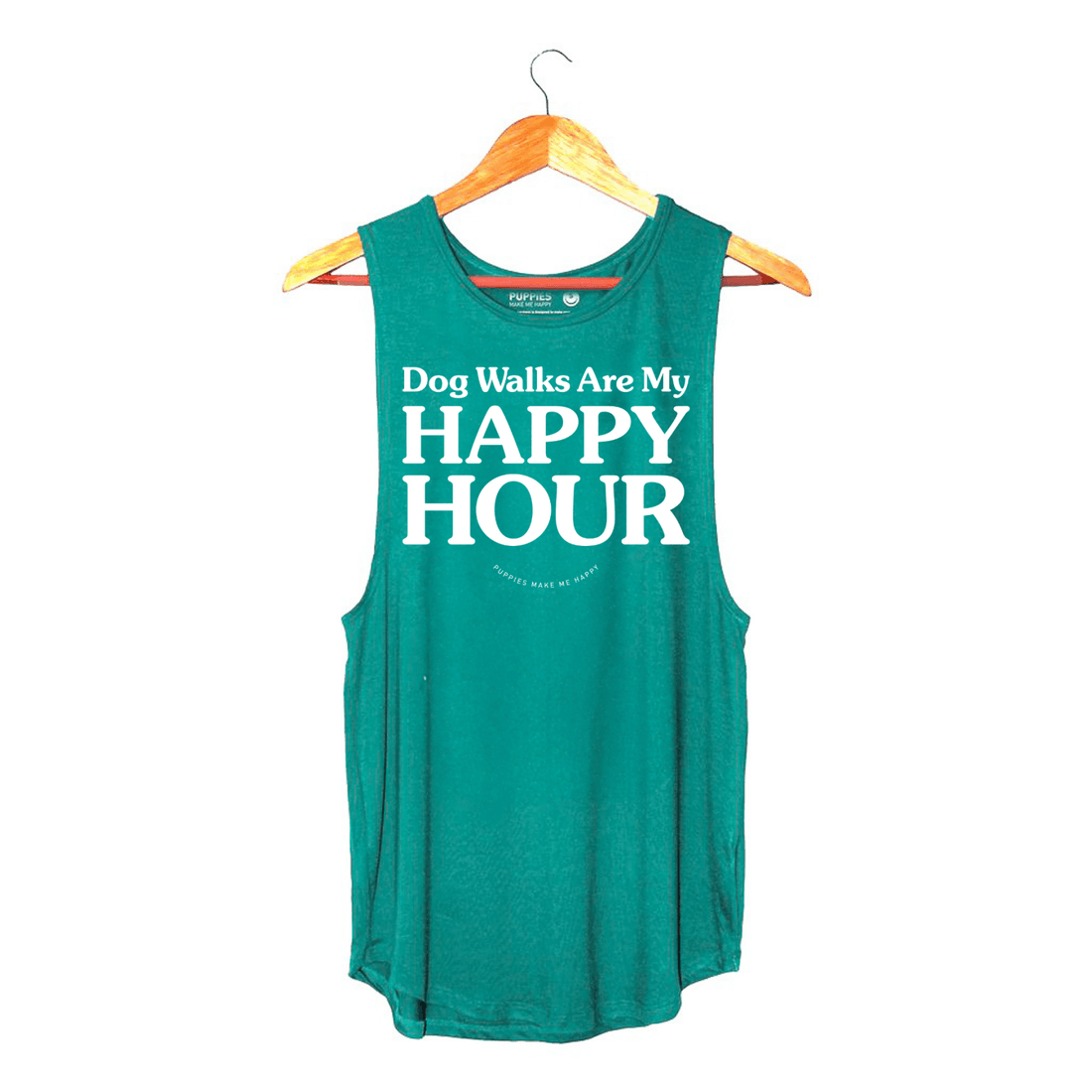Dog Walks are my Happy Hour | Women's Sleeveless - Puppies Make Me Happy