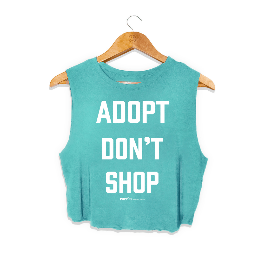Adopt Don’t Shop Crop Top | Gift for Dog Lovers - Puppies Make Me Happy