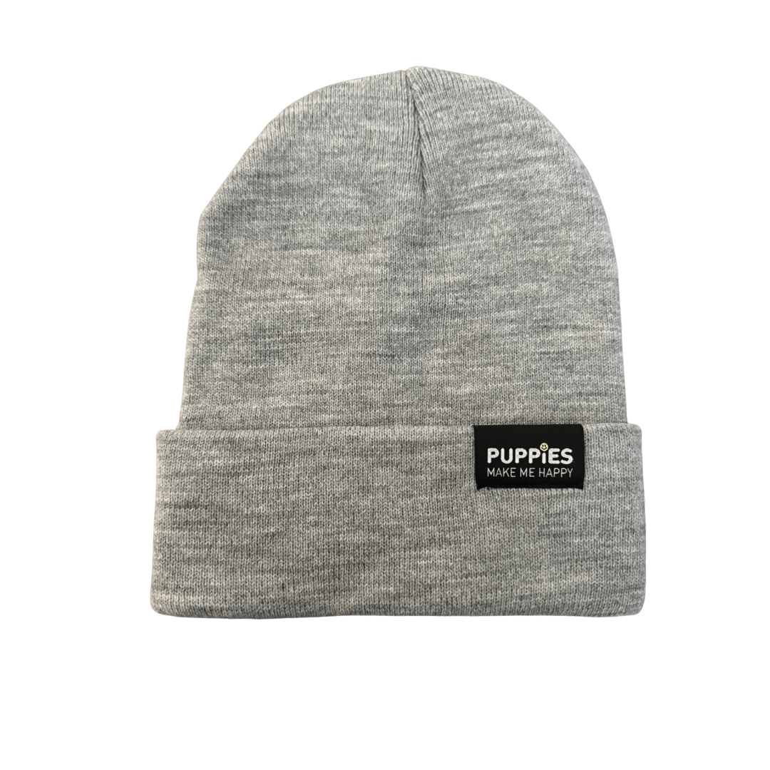 Puppies Hipster Beanie - Puppies Make Me Happy