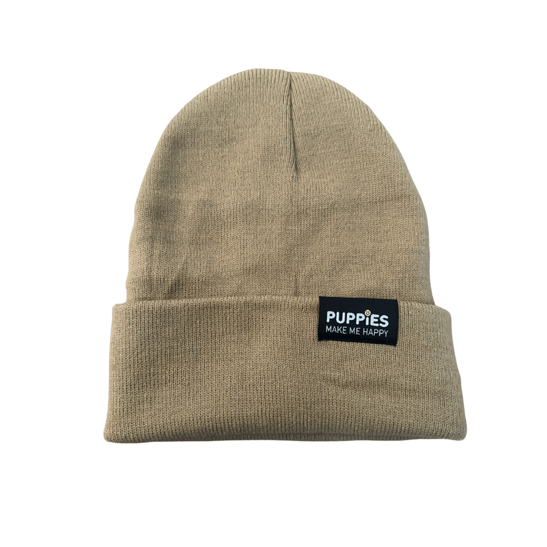 Puppies Hipster Beanie - Puppies Make Me Happy