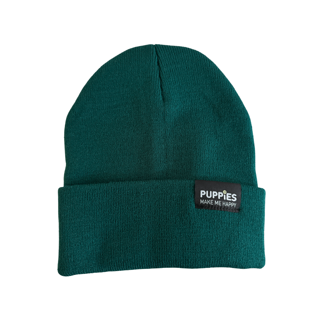 Puppies Hipster Beanie - Puppies Make Me Happy