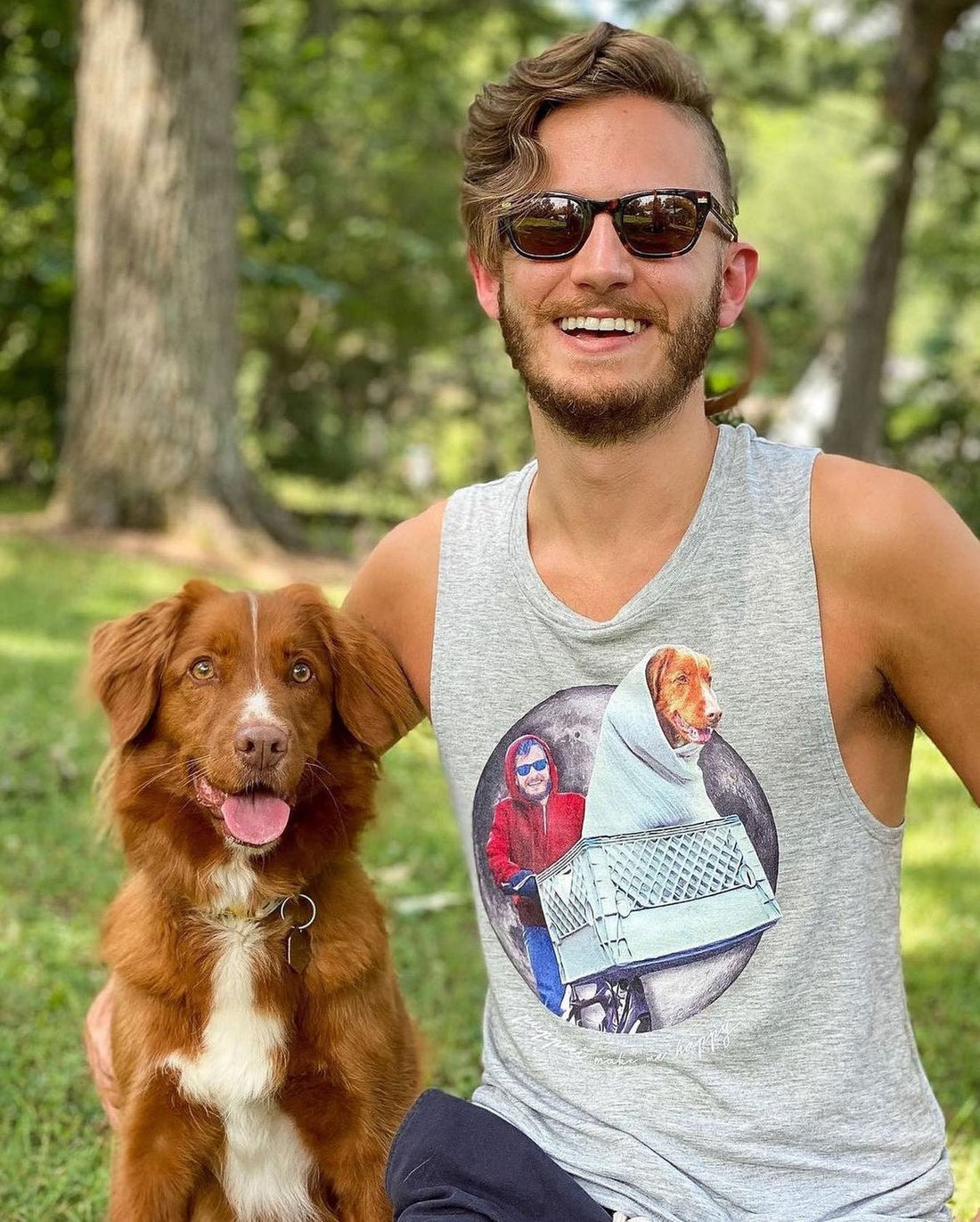 Your Dog Here | Custom Phone Home Muscle Tank | Gift for Dog Lovers - Puppies Make Me Happy