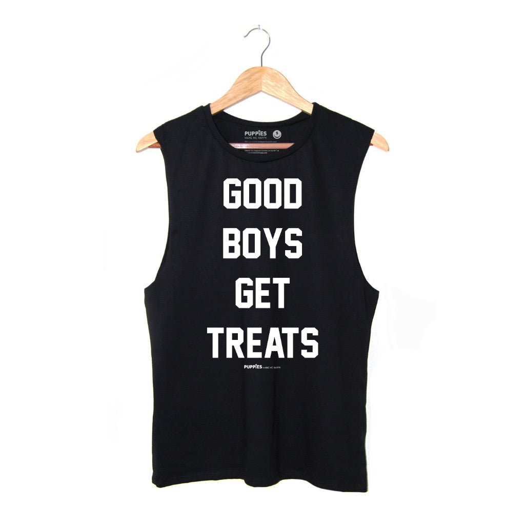 Good Boys Get Treats Muscle Tank | Gift for Dog Dads - Puppies Make Me Happy