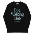 Dog Walking Club | Teal Logo| Men’s Long Sleeve Shirt - Puppies Make Me Happy