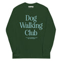 Dog Walking Club | Teal Logo| Men’s Long Sleeve Shirt - Puppies Make Me Happy