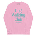 Dog Walking Club | Teal Logo| Men’s Long Sleeve Shirt - Puppies Make Me Happy