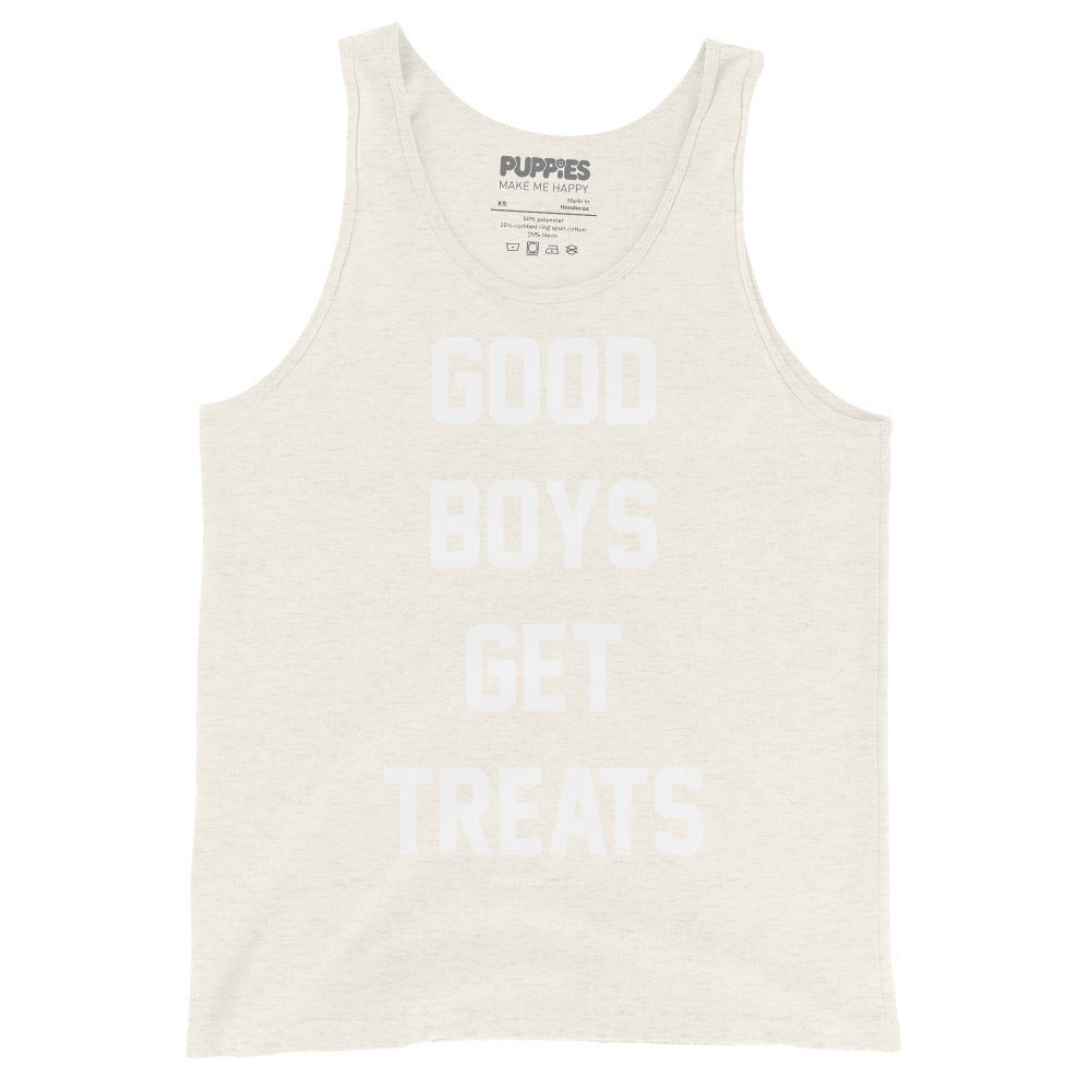 Good Boys Get Treats | Gift for Dog Dad | Uni - Sex Tank Top - Puppies Make Me Happy