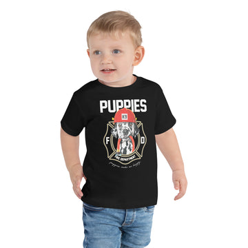 Puppies Fire Dept | Toddler Short Sleeve Tee | LA Fire Fundraiser