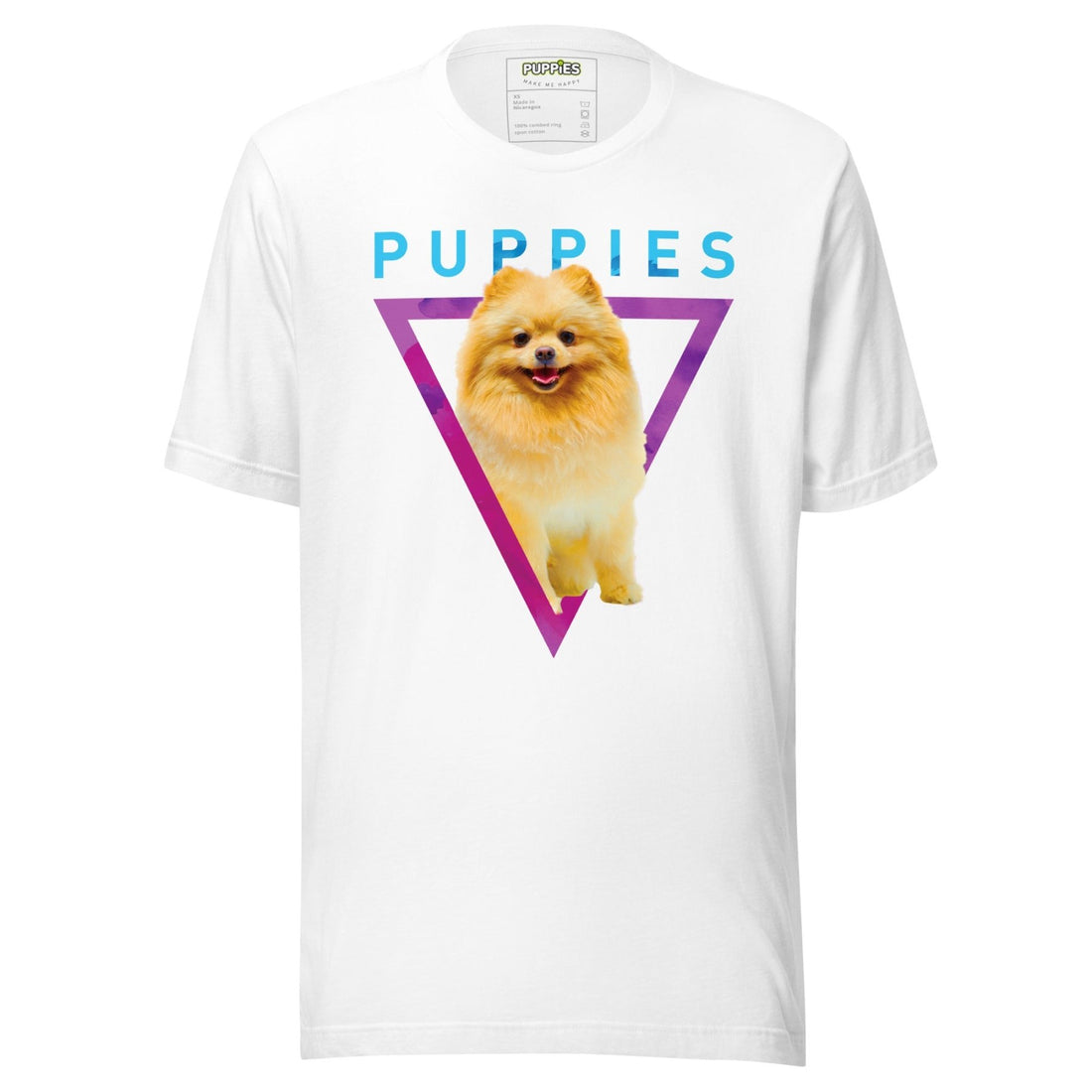 Pom Pom | Soft Cotton Uni - Sex Tee - Puppies Make Me Happy