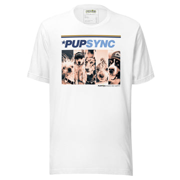 PUPSYNC | Uni - Sex Crewneck Shirt - Puppies Make Me Happy
