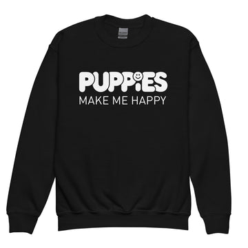 Kids Only | Youth crewneck sweatshirt - Puppies Make Me Happy