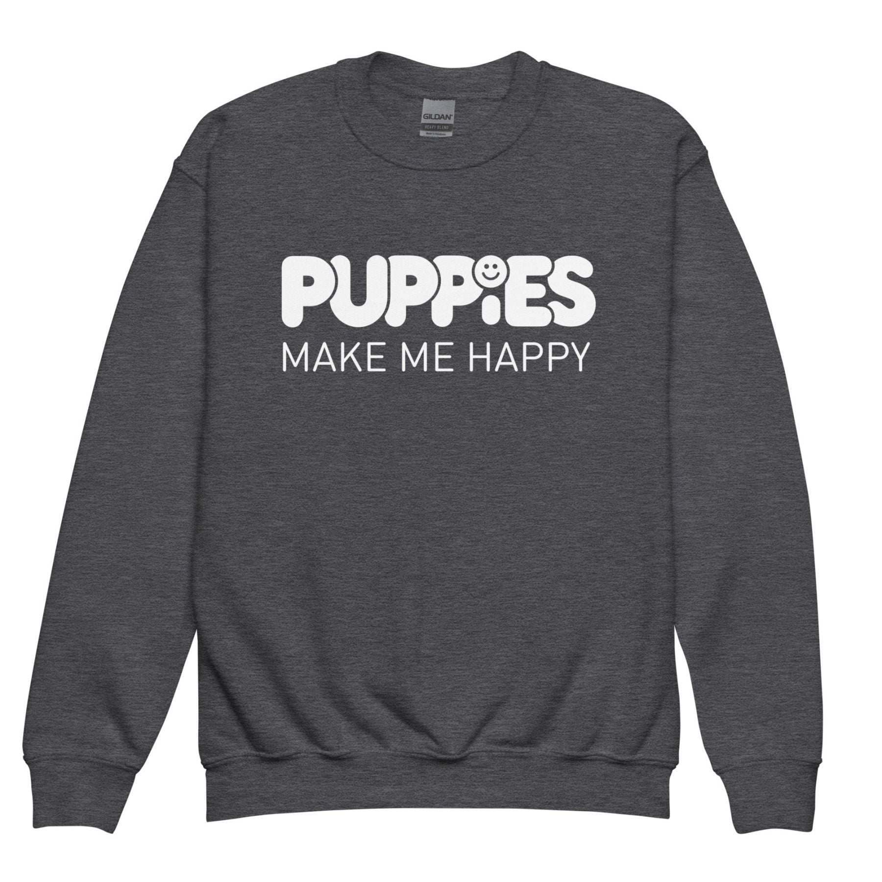 Kids Only | Youth crewneck sweatshirt - Puppies Make Me Happy