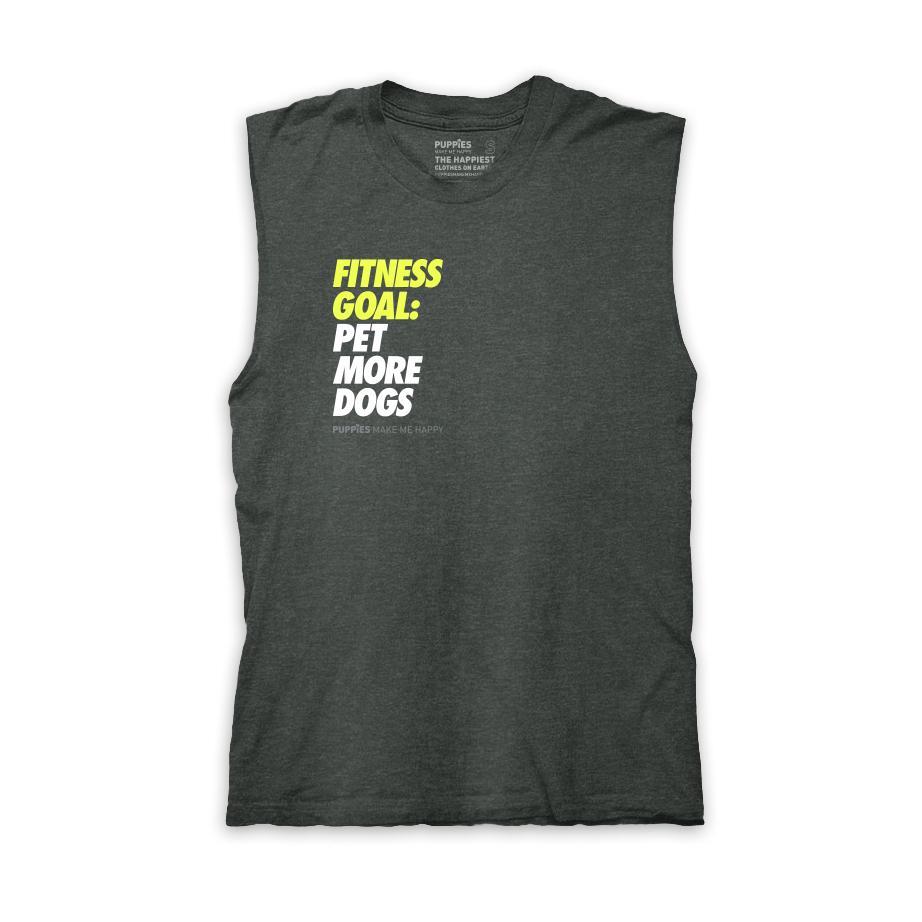 Fitness Goal | Uni - Tank - Puppies Make Me Happy