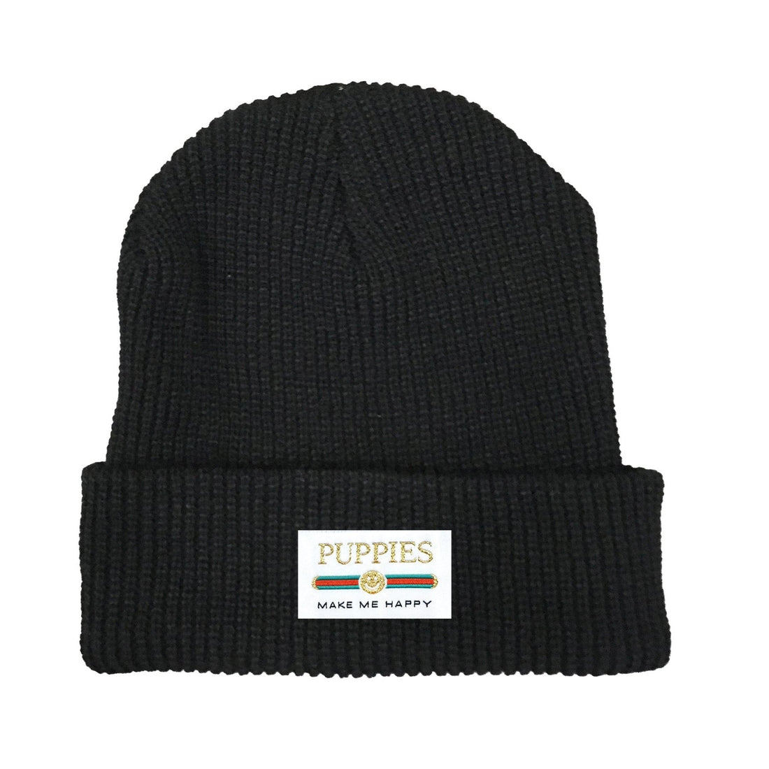 Pup Lux | Gold Label Waffle Beanie - Puppies Make Me Happy