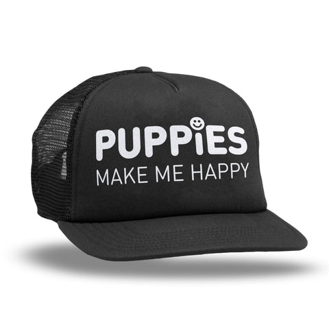 Company Cap | Anniversary Trucker - Puppies Make Me Happy