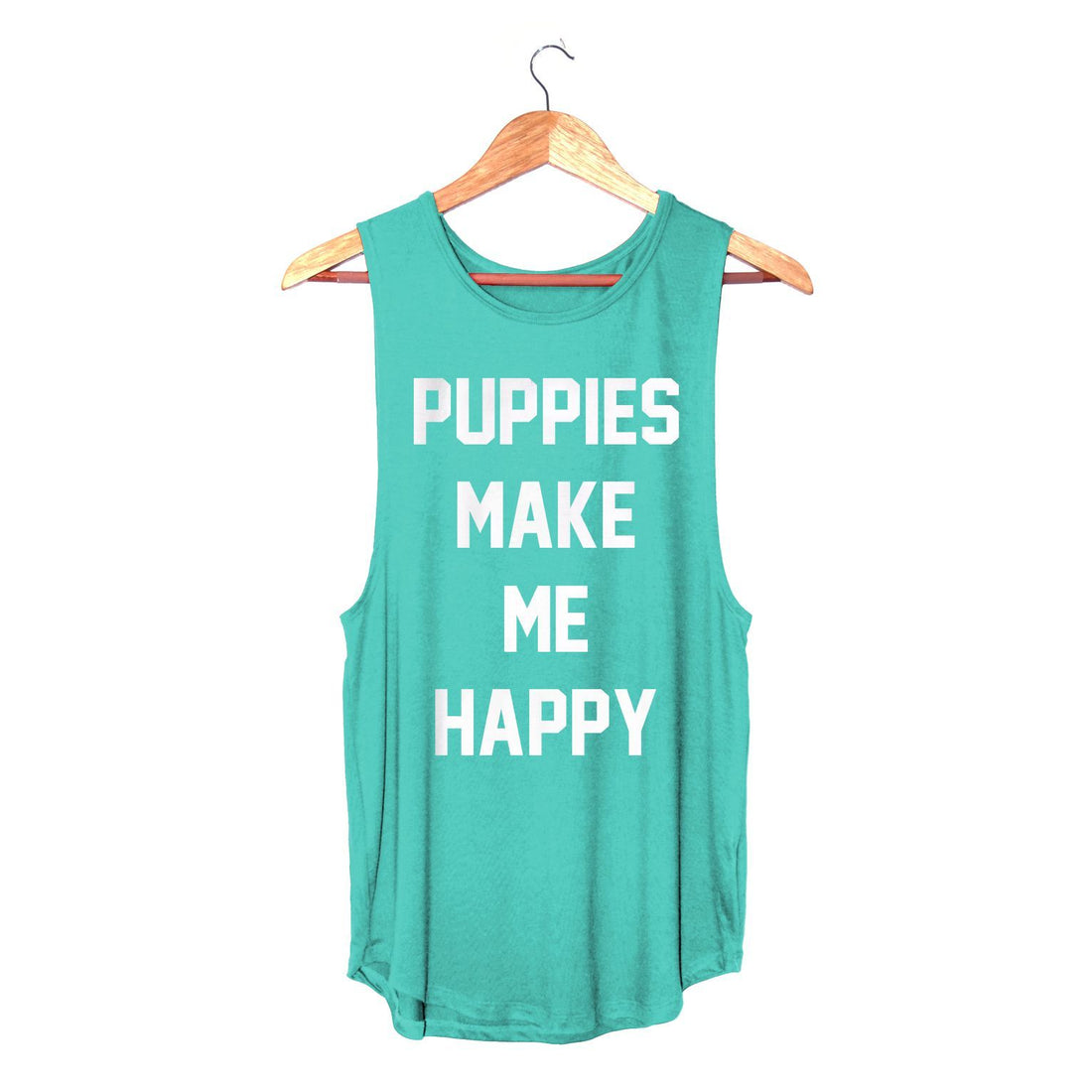 Puppies Make Me Happy | Women's Sleeveless Tank - Puppies Make Me Happy