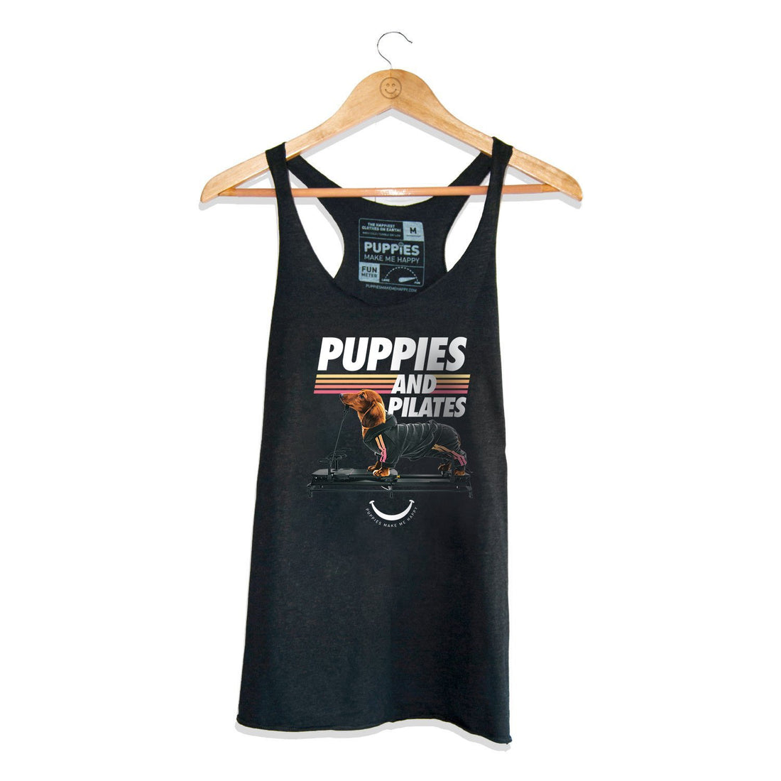 Puppies & Pilates | Racerback Tank - Puppies Make Me Happy