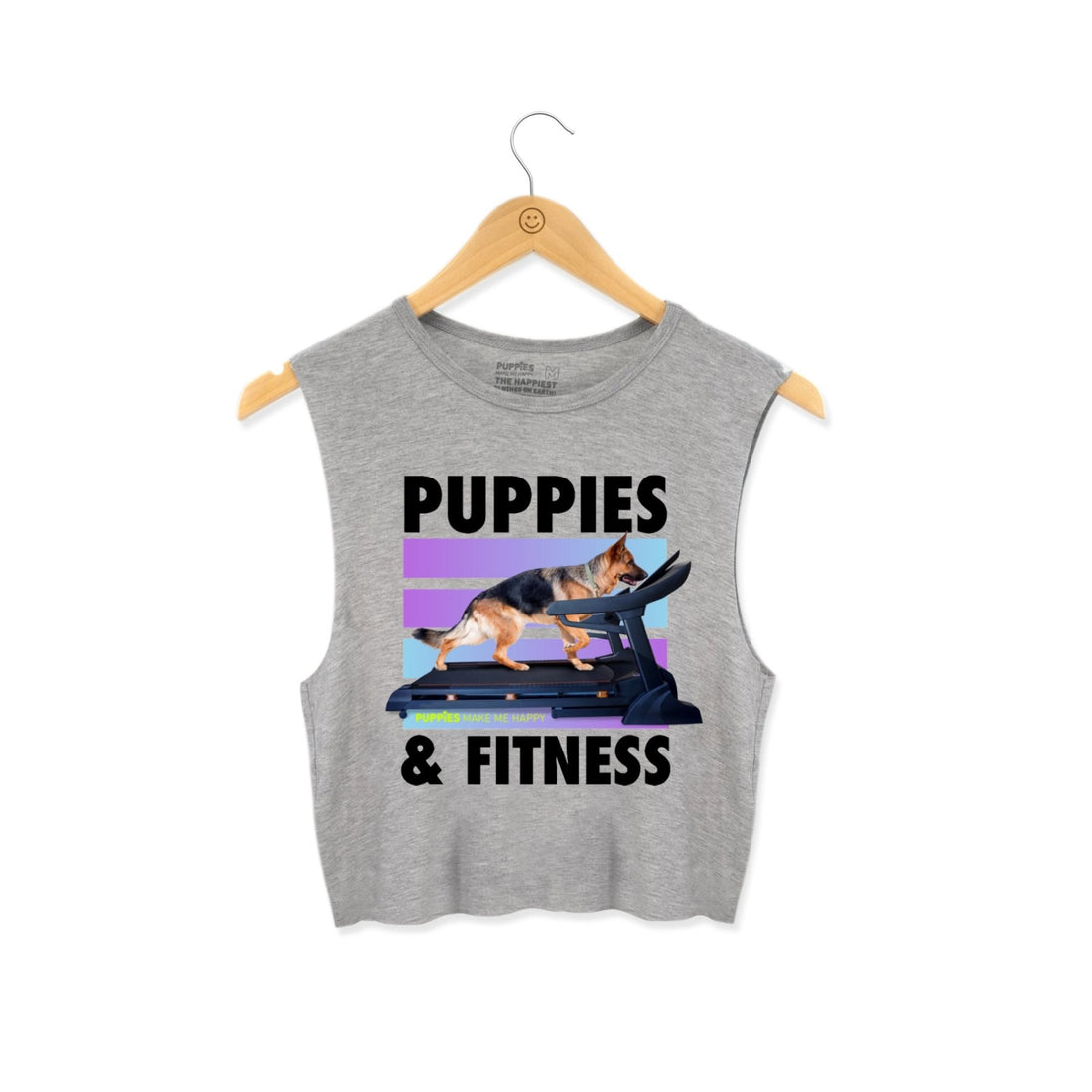 TreadMaster German Shepherd Crop Top | Gift for Dog Lovers - Puppies Make Me Happy