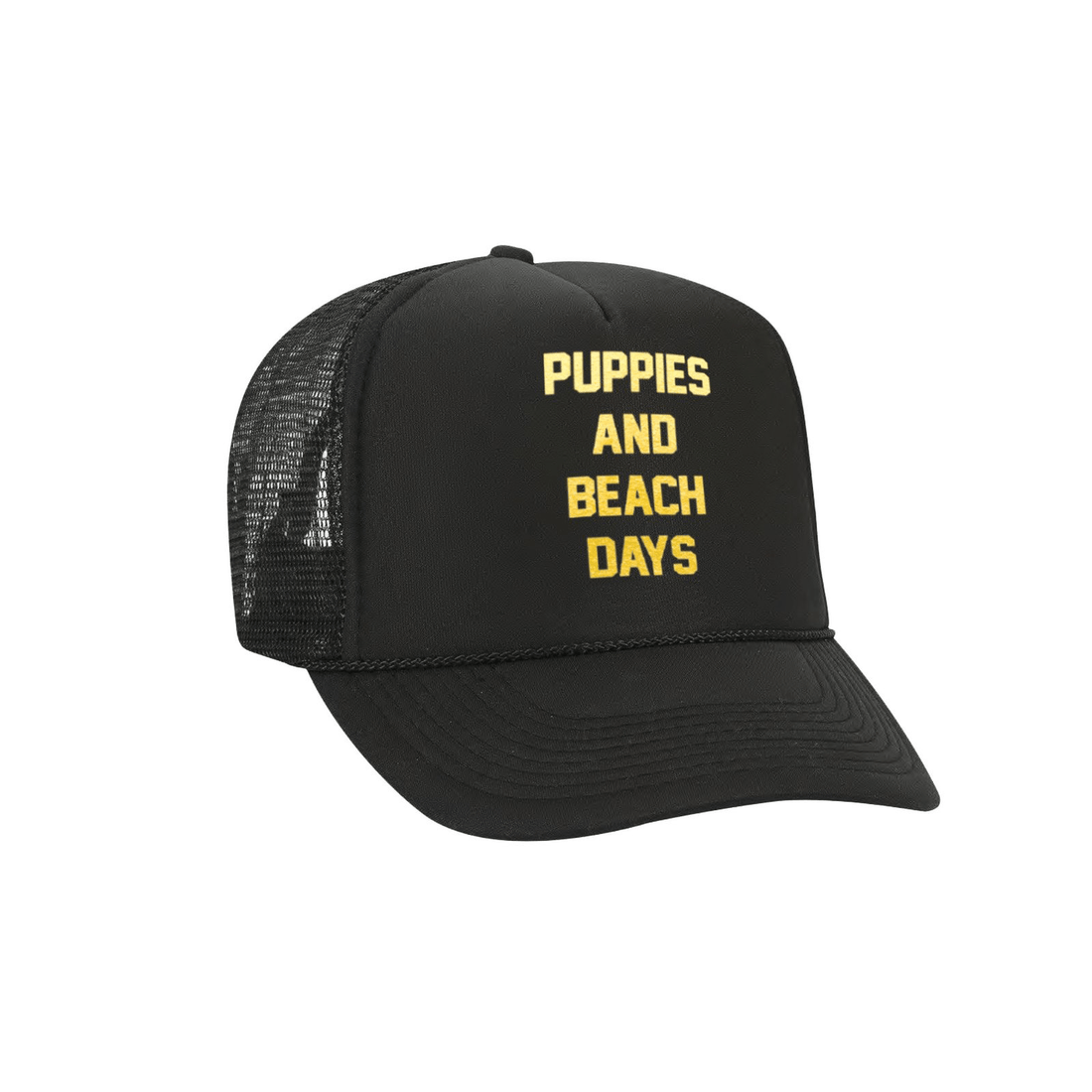 Puppies and Beach | Foam Trucker Hat - Puppies Make Me Happy