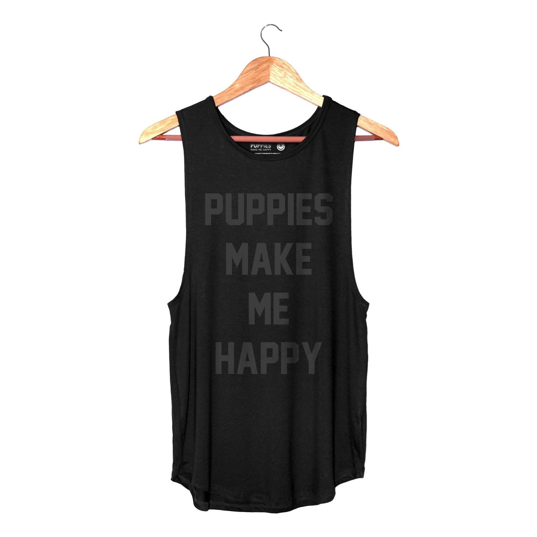 Puppies Make Me Happy Tank | Gift for Dog Moms - Puppies Make Me Happy