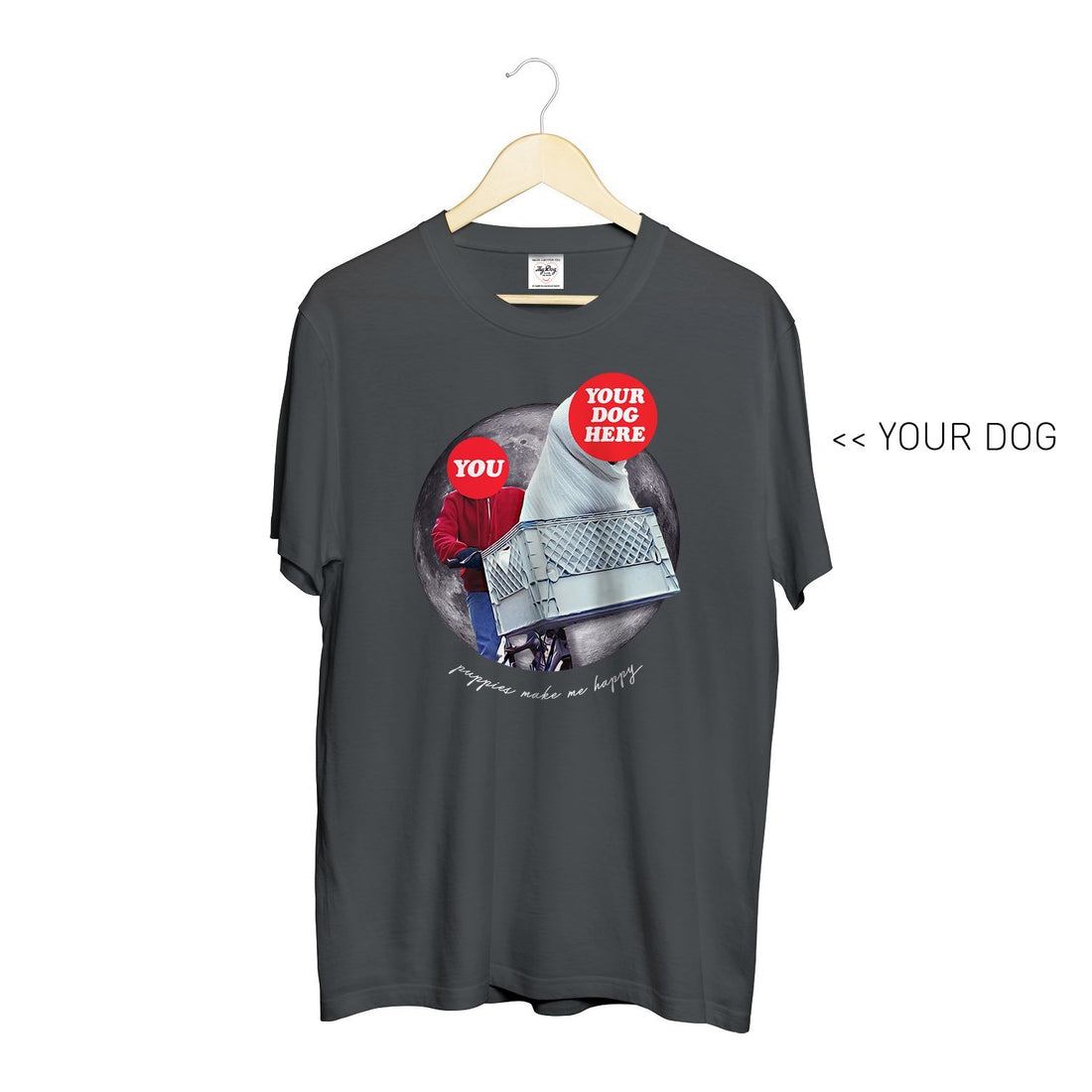 Your Dog Here | Custom Phone Home Crewneck | Gift for Dog Lovers - Puppies Make Me Happy
