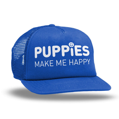 Company Cap | Anniversary Trucker - Puppies Make Me Happy