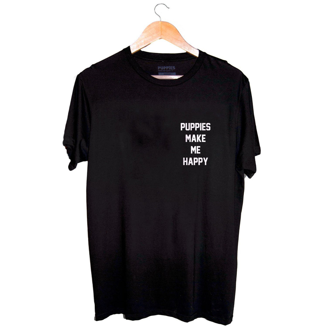 The Motto | Uni - Sex Crewneck Tee - Puppies Make Me Happy