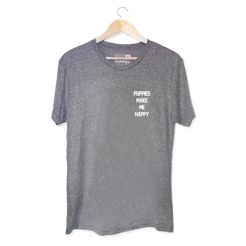 The Motto | Uni - Sex Crewneck Tee - Puppies Make Me Happy