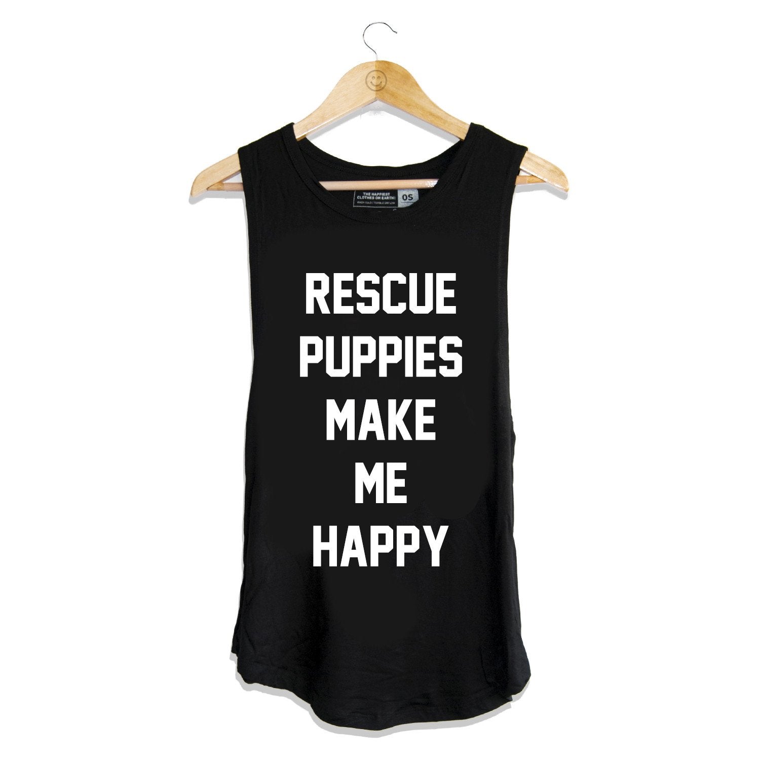 best gift ever puppy clothes Rescue Puppies Make Me Happy Tank