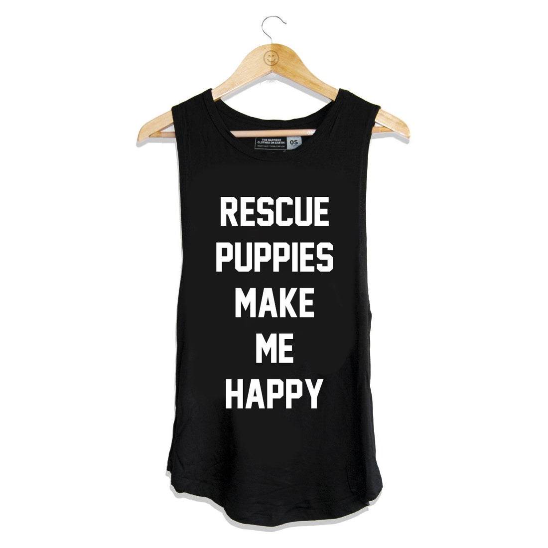 Rescue Puppies Make Me Happy Tank | Gift for Dog Moms - Puppies Make Me Happy