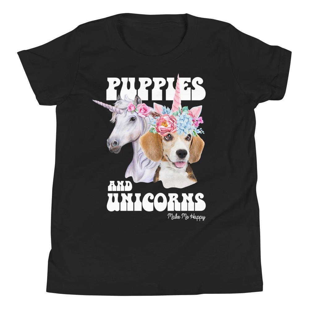 Unicorn Friends | YOUTH TEE - Puppies Make Me Happy