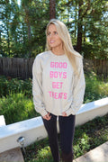 Good Boys Get Treats | Pink Font | Unisex Sweatshirt - Puppies Make Me Happy