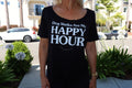Dog Walks are my Happy Hour | Women's Scoop Neck Weekend Tee - Puppies Make Me Happy