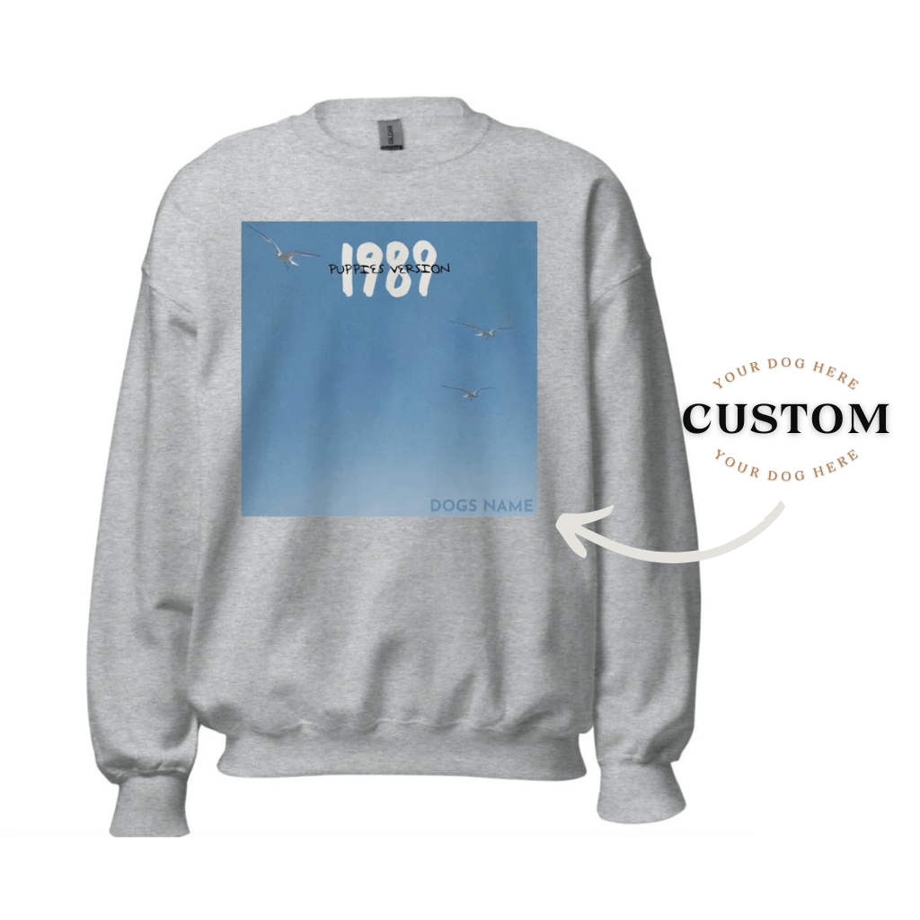 Your Dog Here | Custom Puppy Era Crewneck Sweatshirt | Dog Owner Gift - Puppies Make Me Happy