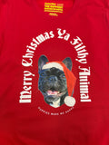 Custom Merry Christmas Ya Filthy Animal Sweatshirt | Personalized Dog Photo Best Gift - Puppies Make Me Happy