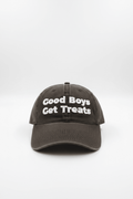 Good Boys Get Treats Distressed Dad Hat | Vintage Low Profile Cotton Cap - Puppies Make Me Happy