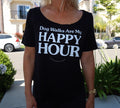 Dog Walks are my Happy Hour | Women's Scoop Neck Weekend Tee - Puppies Make Me Happy