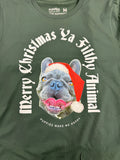 Custom Merry Christmas Ya Filthy Animal Sweatshirt | Personalized Dog Photo Best Gift - Puppies Make Me Happy